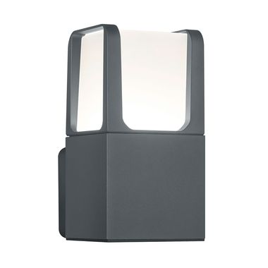Lampe LED d'extérieur murale, aluminium, anthracite mat, IP54, 650lm