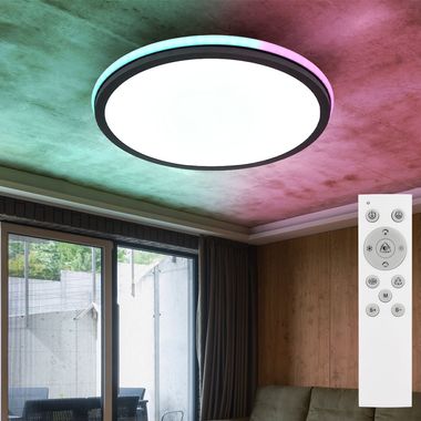 LED Deckenleuchte, Dimmbar, Farben fixierbar, D 45 cm