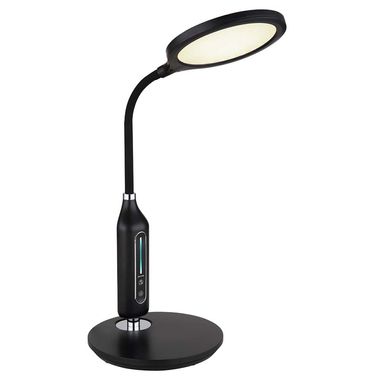 LED table lamp, black, touch dimmer, sensor, H 40.7 cm