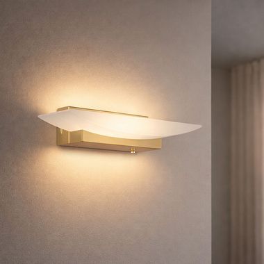 LED Wandleuchte, messing, Touchdimmer, CCT, L 30 cm