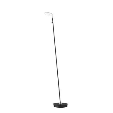 Lampadaire LED, métal, noir, dimmable, H 135 cm