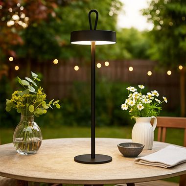 LED Tischleuchte, Außenleuchte, Dimmbar, Akku, IP54