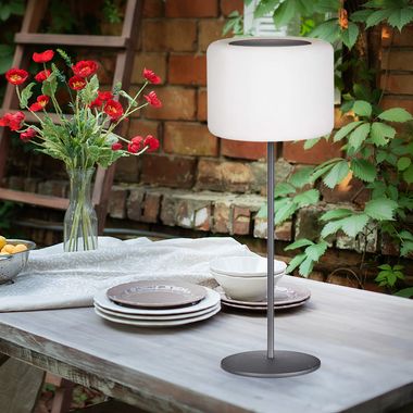 LED table lamp, outdoor light, solar, RGB, IP44, H 39.5 cm