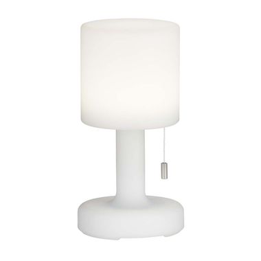 Lampe de table LED, éclairage extérieur, batterie, interrupteur à tirette, RGB, H 25 cm