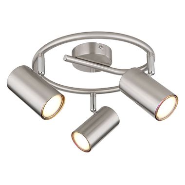Ceiling light, metal, chrome, D 25 cm