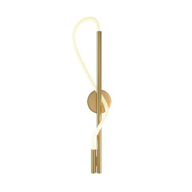 LED Wandleuchte, Aluminium gold H 84,4 cm