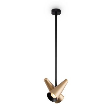Suspension, métal laiton, douille GU10, hauteur flexible
