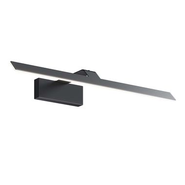 Applique murale LED, lampe tableau, noir, L 52 cm