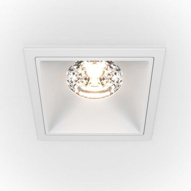 LED recessed light, ALU, white, L 8.5 cm, square