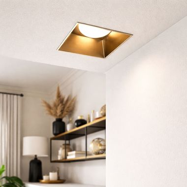 Einbauleuchte, Aluminium,1-flammig, gold, L 13 cm