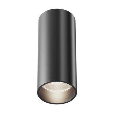 LED ceiling light, metal, black, neutral white