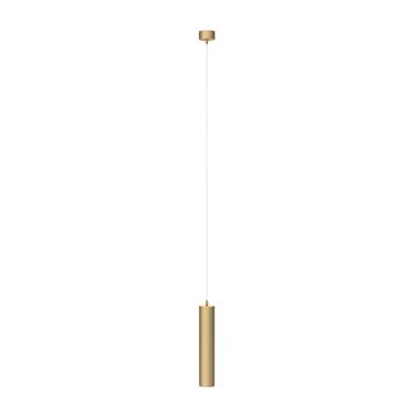 Suspension lamp, aluminium, matt gold, H 30 cm