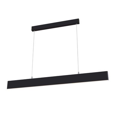 LED pendant light, black metal, warm white, L 118.5cm