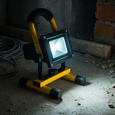 LED Baustrahler, Fluter, USB AKKU, IP54, L 14,5 cm