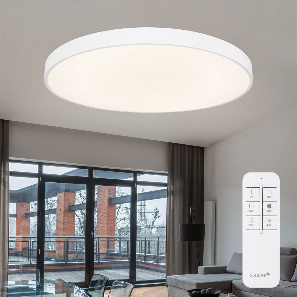Ceiling light with remote control dimmable living room light white