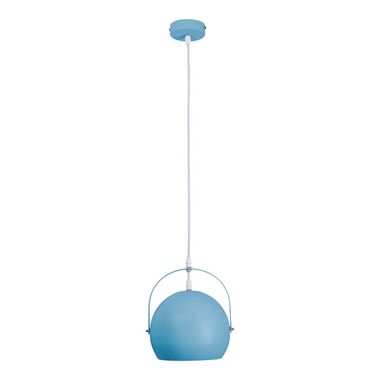 Pendant lamp, metal, blue, D 25 cm