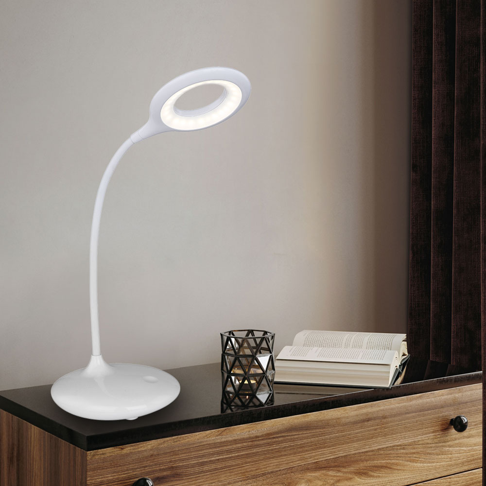 Lampe de chevet, lampes de table avec commande tactile, lampe de lecture à intensité  variable avec ports de charge USB, 3 températures de co