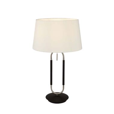 Tischleuchte, Metall, Weiß, H 62 cm