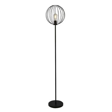 Stehleuchte, Metall schwarz, Gitter Design, H 161 cm