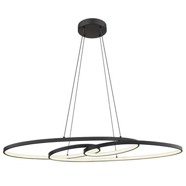 LED hanglamp, zwart, CCT, H 120 cm
