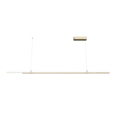 [Paket] LED Pendelleuchte, Aluminium messing, H 120 cm