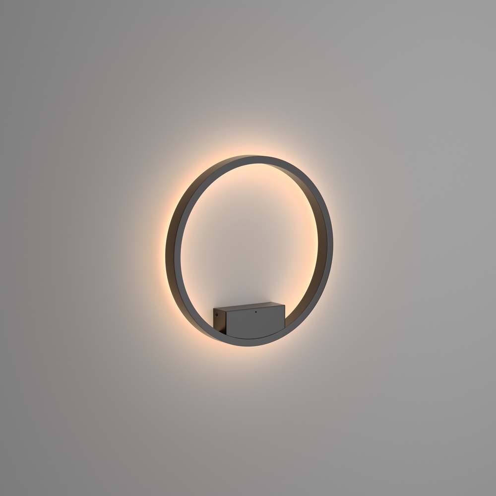 Wall lamp wall light living room lamp black LED ring design D 40 cm