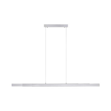 LED Pendelleuchte silber, Länge verstellbar, H 180 cm