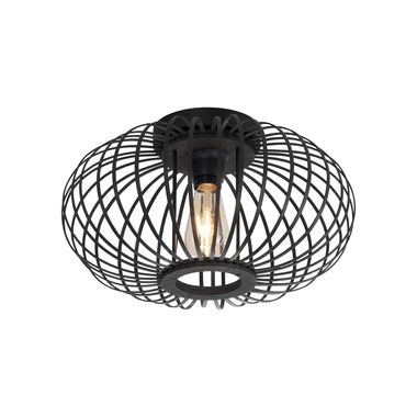 Ceiling lamp, natural wood, H 23 cm