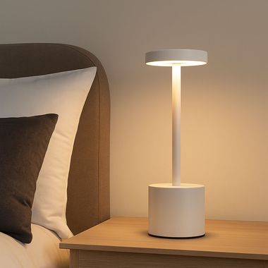 LED Tischlampe, Touchdimmer, Akku, CCT, H 34 cm