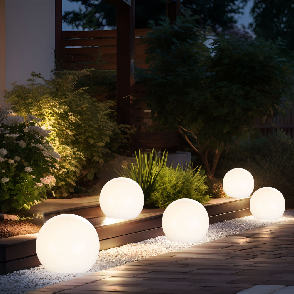 Kugelleuchte Solar 10 cm Solarleuchte Kugel Garten LED Gartendeko