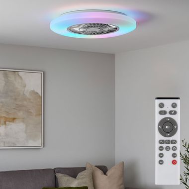 LED plafondventilator, dimbare afstandsbediening, D 59,5 cm