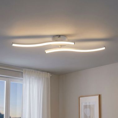 Plafonnier LED, bras mobile, blanc, L 51,5 cm