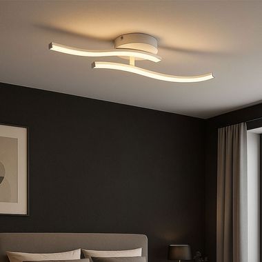 LED Deckenleuchte, beweglicher Arm, weiß, L 51,5 cm