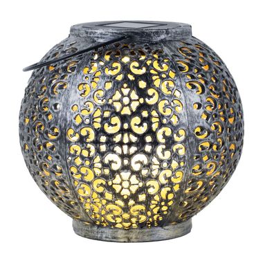 Luce solare a LED, plastica, luce a sospensione, H 17 cm