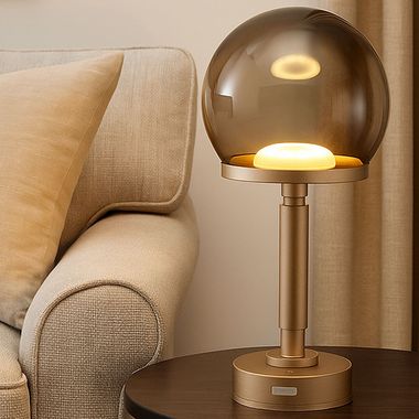 Lampada da tavolo a LED, touch dimmer, USB, AKKU, H 31,5 cm