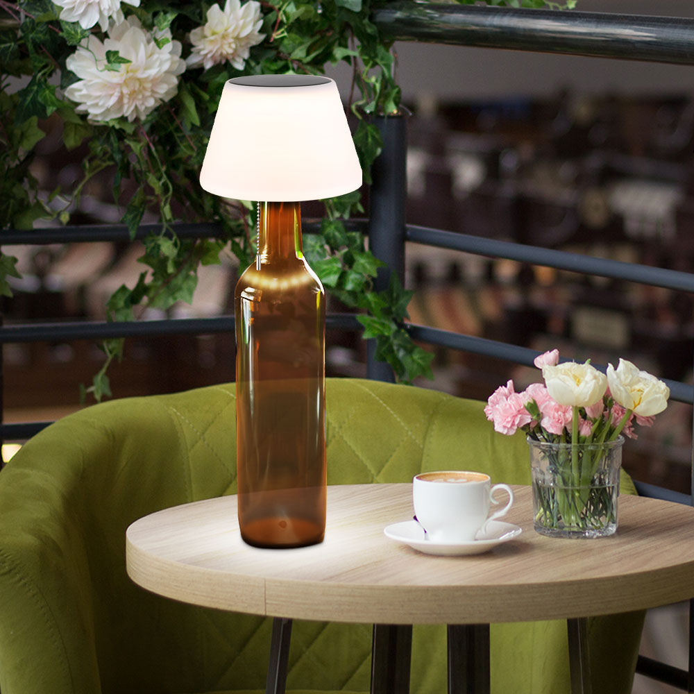 Embout de bouteille DEL lampe de table dimmable lampe de
