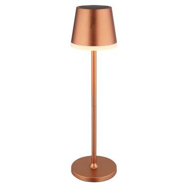 Lampe de table solaire LED, champagne, 2 hauteurs possibles, H 41 cm