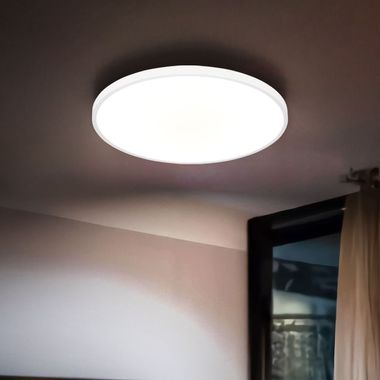 LED Deckenleuchte, weiß, opal, Backlight, D 23 cm