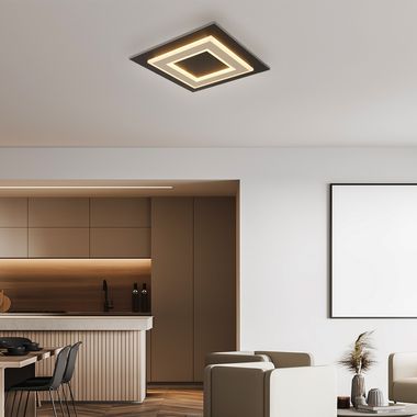Lampa sufitowa LED, metal, czarny, L 32 cm