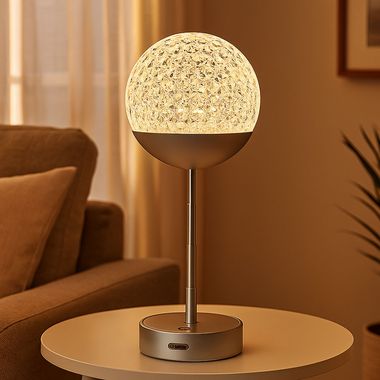 Lampada da tavolo a LED, touch dimmer, regolabile in altezza, H 31,5 cm