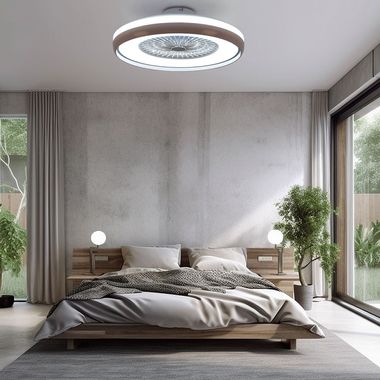 LED plafondventilator, afstandsbediening, CCT, 60 cm