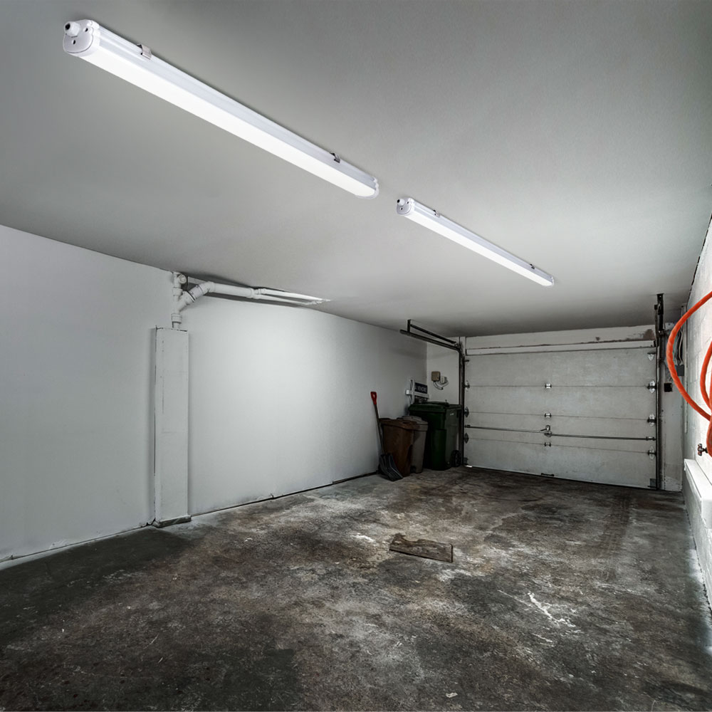 TODEHI 5W LED Feuchtraumleuchte 30cm - 500LM IP65 Für Bad, Garage, Keller
