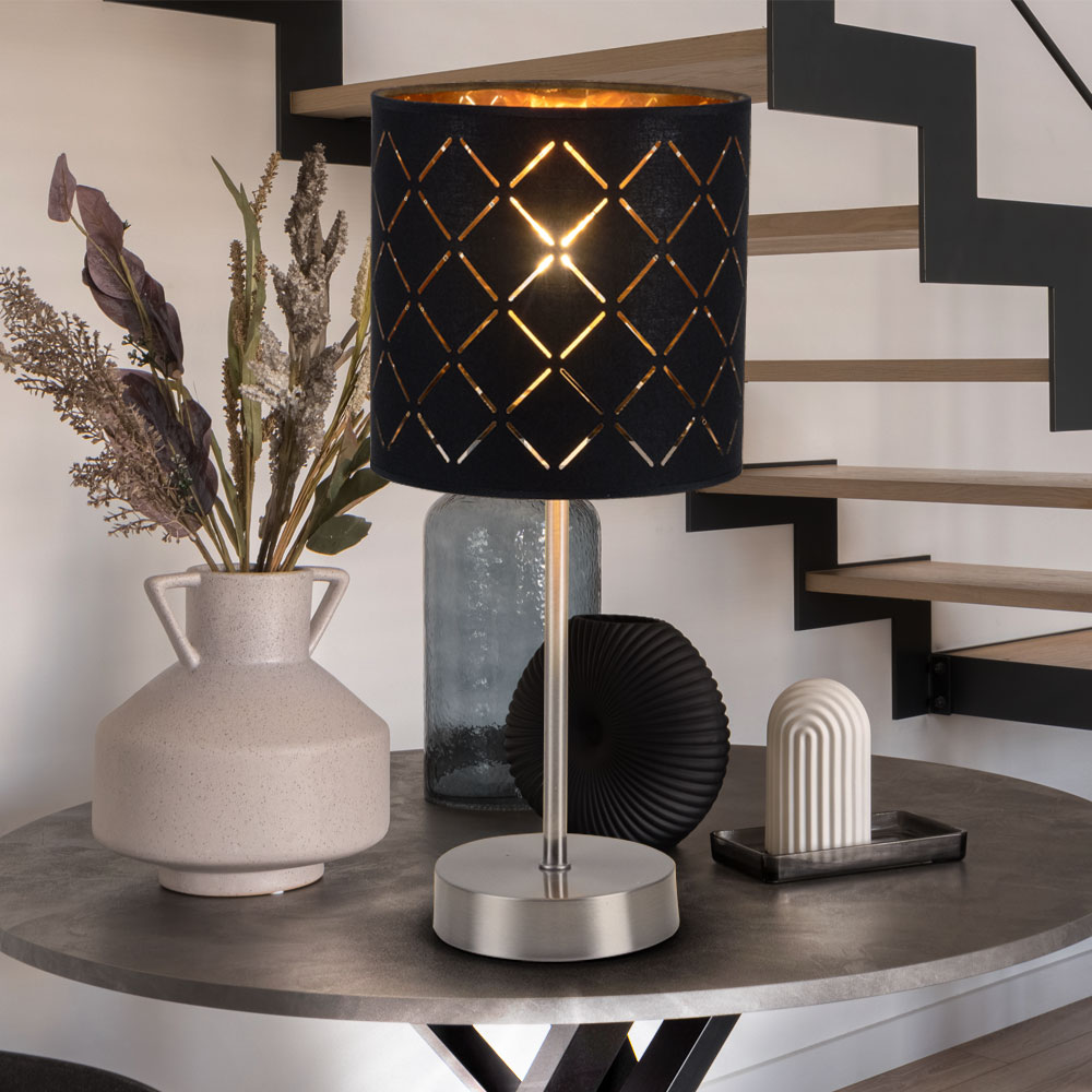 TINEASUR Lampenschirm Für Tischlampen - Moderner Leinen-Schirm In Kaffee-Optik, 14x14x20 Cm