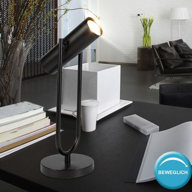 Luksusowa metalowa lampa stołowa z przełącznikiem kablowym TELESCOPE