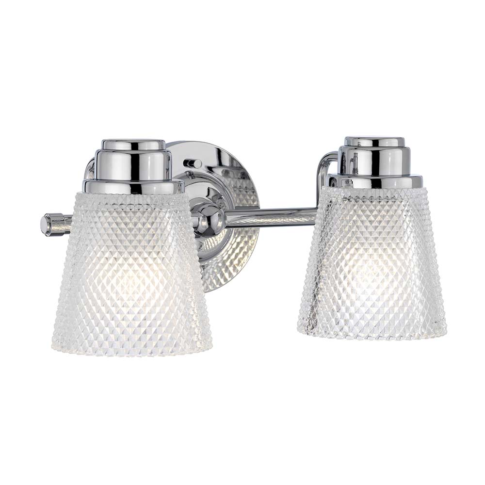GLOBO Wand Leuchte Bade Zimmer Strahler Feucht Raum Glas Lampe UP DOWN