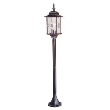 Lampada da esterno, candelabro, lampada da terra, nera, altezza 123,5 cm