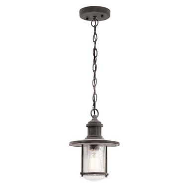 Outdoor lamp, hanging lamp, glass aluminium, zinc, D 20.3 cm