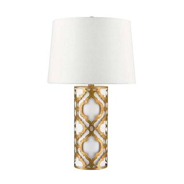 Lampada da tavolo Arabella a 1 luce - Oro anticato