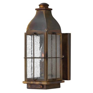 Outdoor lamp, wall lamp, brass, H 31.8 cm