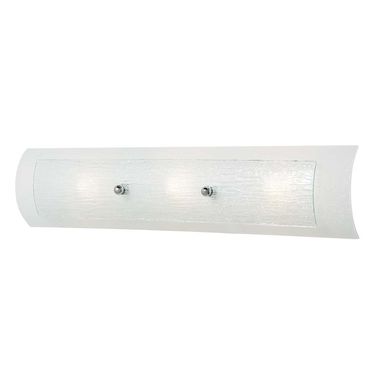 LED Wandleuchte, chrom poliert, Glas, B 61 cm